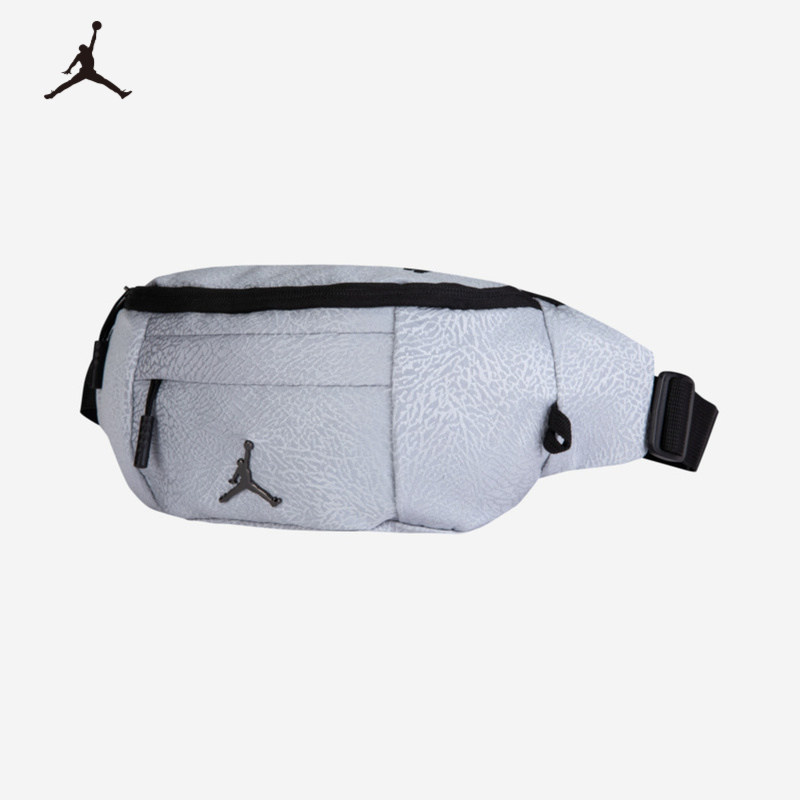 NIKE JORDAN 耐克AJ儿童腰包单肩背包新款男女童户外运动斜跨包