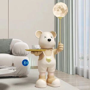 暴力熊大型落地摆件轻奢客厅电视柜旁家居装饰品搬家乔迁新居礼品