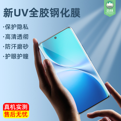vivov60曲面膜防偷窥保护隐私V2427全覆盖UV全胶膜v60抗爆磨砂膜v50pro高清镜头膜v50e指纹解锁v50钢化玻璃膜