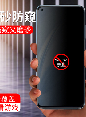 适用于小米红米note9pro防窥钢化膜满版note9promax防摔爆蓝光全覆盖redmi抗指纹手汗磨砂膜Max手机屏保贴膜