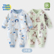 婴儿衣服秋冬男女宝宝连体衣春秋款 保暖早秋哈衣加厚夹棉爬服冬装