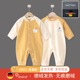 婴儿连体衣德绒发热春秋冬保暖衣服宝宝外出春装 睡衣打底内衣套装