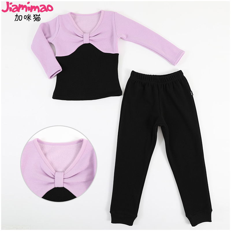 秋冬款长袖中国舞加绒拉丁练功服