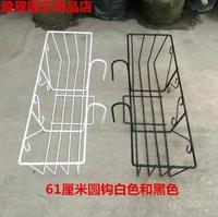 悬挂杆花架栏杆装饰外挂壁挂阳台式护栏长方形种菜铁艺置物架窗户