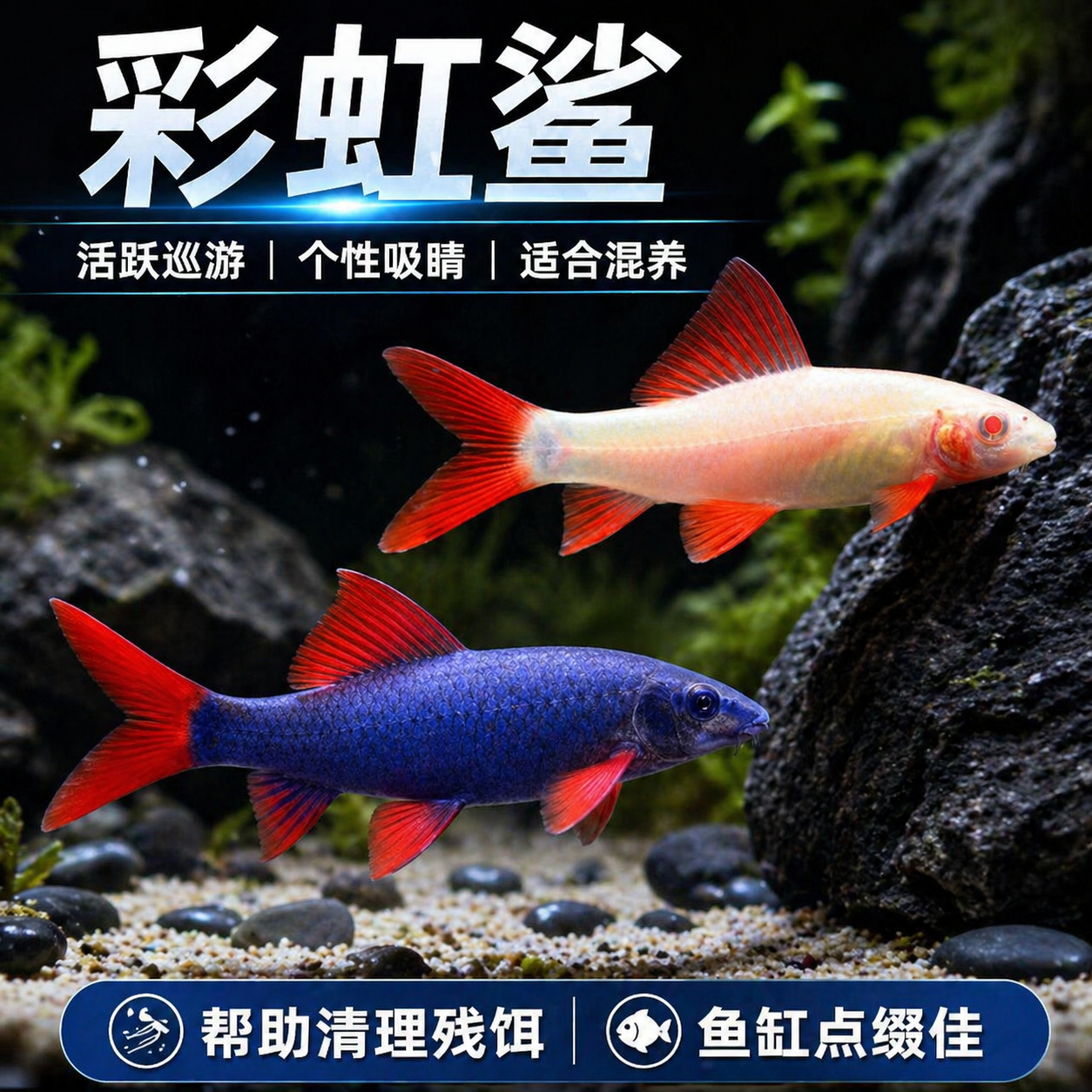 清道夫鱼金苔鼠鱼缸清洁工除藻工具鱼小型热带观赏鱼吃垃圾鱼活体