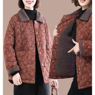 四川省省服女款加绒加厚罩衣新款女小个子外穿洋气高颜值棉衣棉服