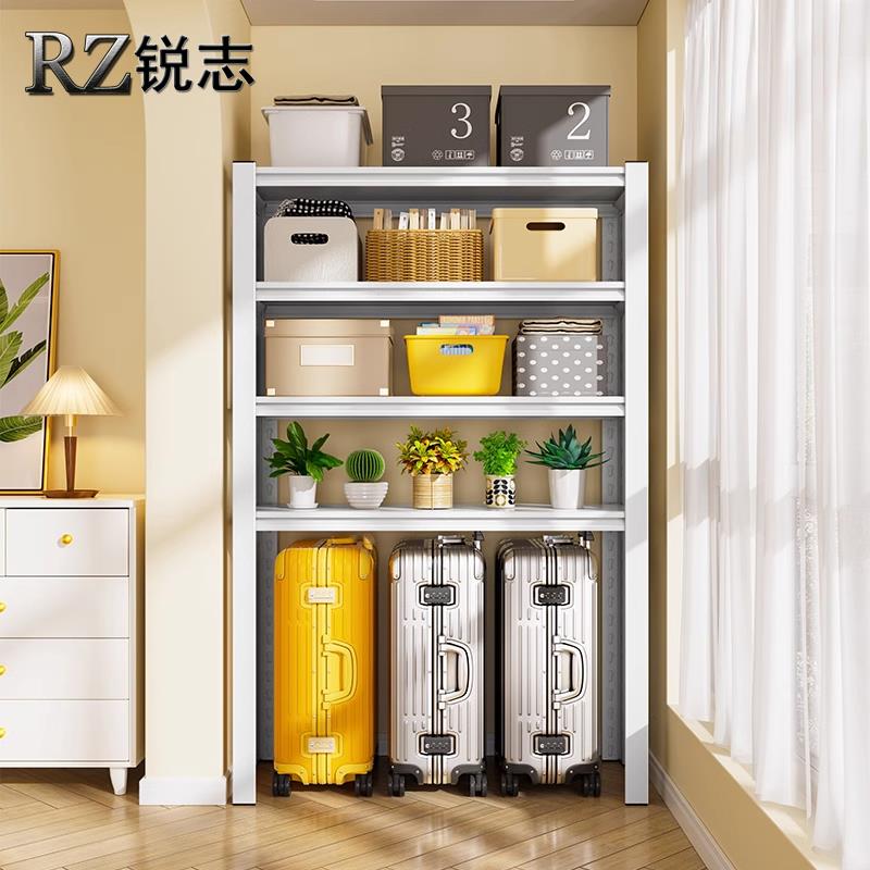 厨房多功能置物架落地式多层收纳储物柜钢制微波炉架锅架家用货架