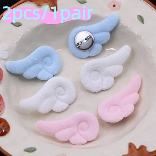 2pcs Small Angel Wings Brooch Japanese Style Sweet Clothes D