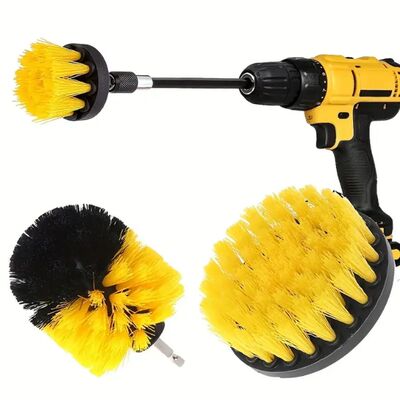 4-Pc Drill Brush Attachment Set Power Scrubber Cleaning Kit