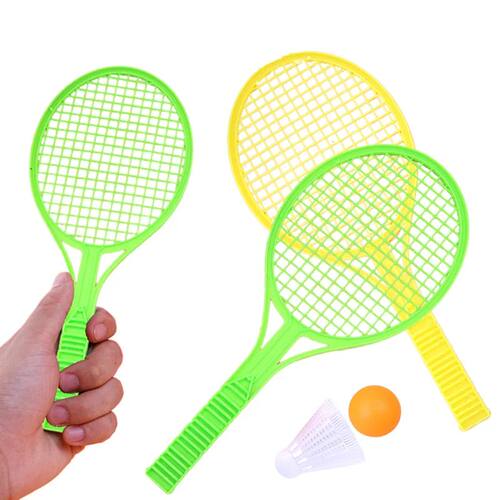 Children Mini Badminton Tennis Racket with Two Balls Plastic