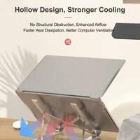 Portable Laptop Stand Adjustable Height, Foldable Laptop Ris thumbnail 4