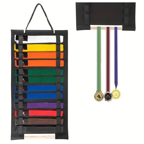 New Portable Karate Belt Display Stand with Hanging Medal St