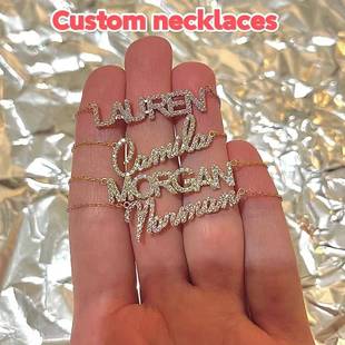 Custom name necklace personalized DIY chain Birthday gift