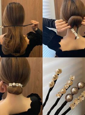 Korean Style Pearl Hair Accessories for Girls Fluffy Hairbal