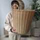 basket household toy laundry wicker bucket