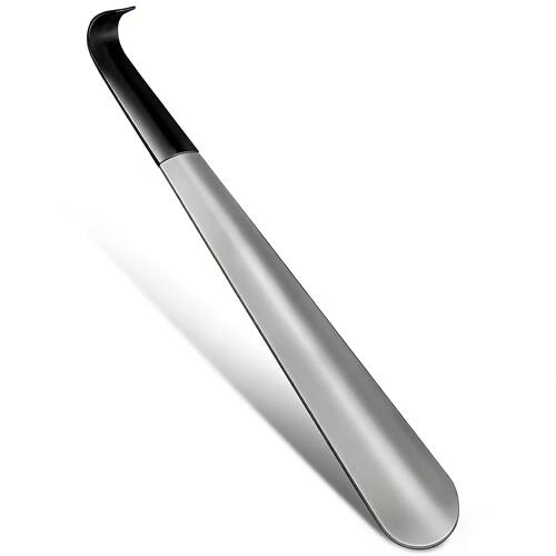 1 Pc Senior Use Stainless Steel Shoe Horn - Easy Grip No-Ben