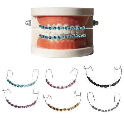 1 Pair Fashion Braces Colorful Temporary Tooth Decoration wi