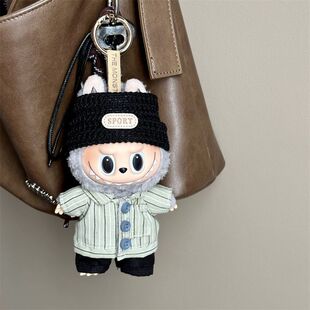 17cm娃衣新品“7-ELEVEn”套装适配一代三代潮玩公仔labubu替换装