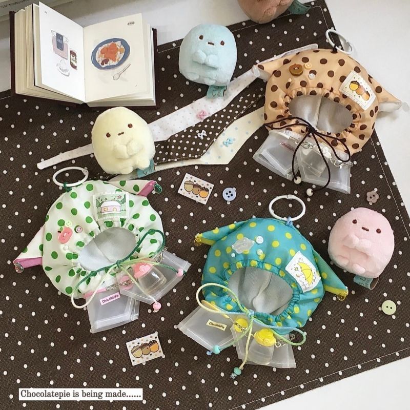 10cm娃衣新品“雨日序曲”棉花娃娃可爱超萌雨衣可换装海星体可穿