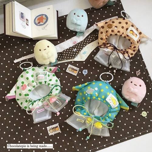 10cm娃衣新品“雨日序曲”棉花娃娃可爱超萌雨衣可换装海星体可穿