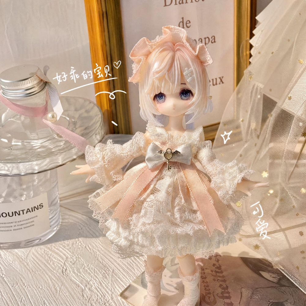 网红新款bjd八分娃衣12分ob11原创手工娃衣米甜3尺素衣服17厘米