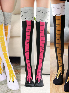 Funny Chicken Paws Feet Socks Women Personality Stovepipe St