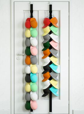 1pc Over Door Cap Rack  Holds Up To 20 Baseball Caps and Hat