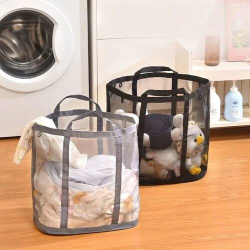 Laundry Bags Hamper Bag with Handles Portable &Collapsible D