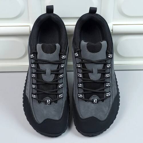 Outdoor Hiking Shoes Slip On Mountaining Shoes Men Wide-Toe-