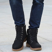男皮靴 men boot Man shoes Winter ankle snow boots warm