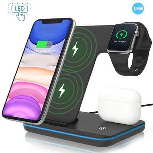 Wireless Charging 3 in 1 Induction Charger Stand for Apple0