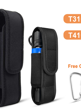 Tactical Molle Flashlight Pouch LED Torch Holster Nylon Wais