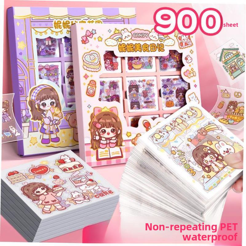 200cute sticker pet scrapbook journal stickers girls贴纸 1
