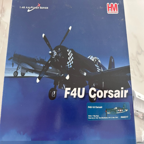 HM 收藏家 1/48 F4U海盗 HA8217 F4U-1A “Big Hog” VF-17 ，19