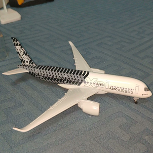 【空客A350 XWB原厂涂装】飞机模型大约19cm、整机合金材质整机
