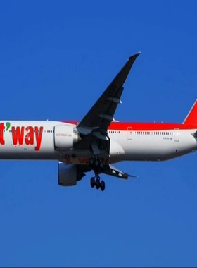 Phoenix 11990 德威航空 B777-300ER HL8706 1:400合金飞机模型