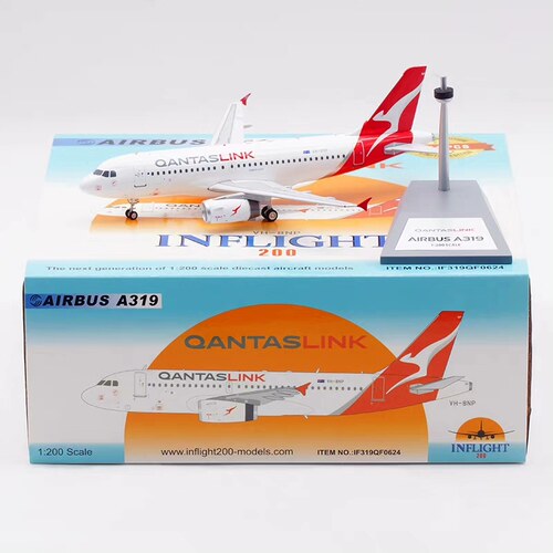 Inflight 1:200 飞机模型 合金成品 澳洲航空 空客 A319 VH-8NP，