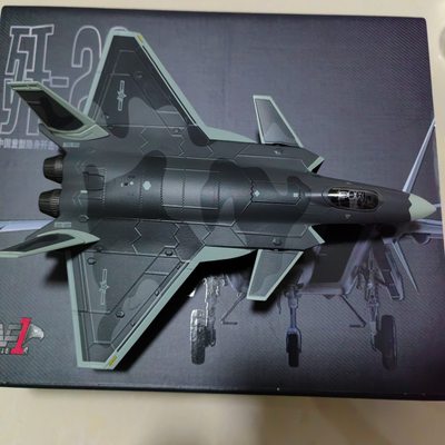 AF1歼20出货1:100比例AF1歼20，1：100比例战斗机模型，未拆封