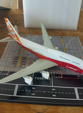 JC 1/200 波音747-8i 原厂日出涂装，已。仅拆封，当时买来时就已