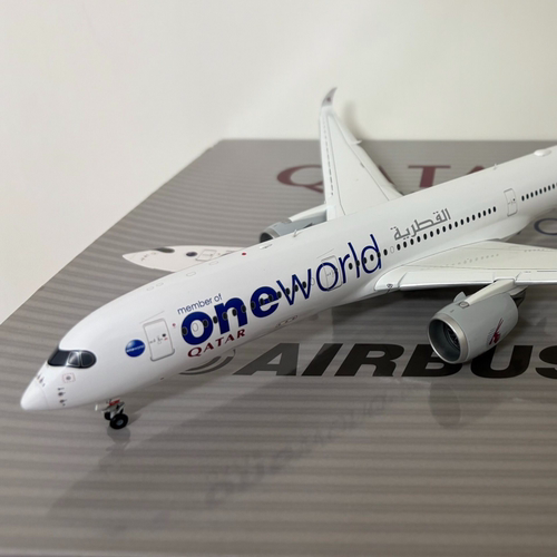 卡塔尔航空 1:200 空客A350-900 寰宇一家JC Wings 合金飞机模型