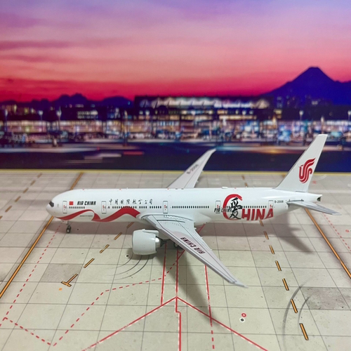 NG Model 中国国际航空 B777-300ER B-2006 爱中国彩绘 1:400 无