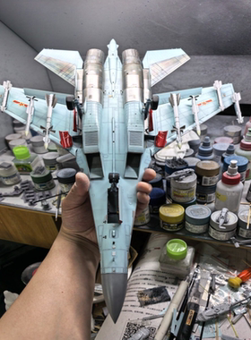 小鹰1/48，su-35s，中国空军涂装，小鹰说明书涂装指示有误，色块
