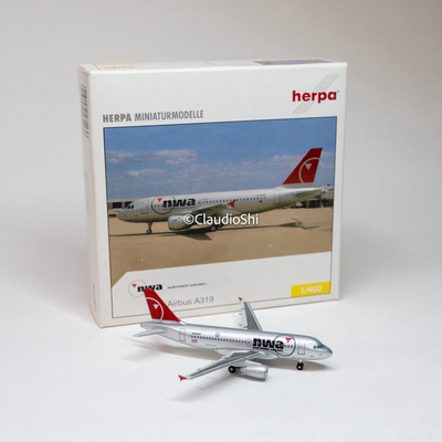 Herpa Wings（HP） 1/400 Northwest Airlines 美国西北航空 A319