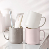 刷牙漱口杯家用洗漱杯子创意简约情侣牙刷杯牙具收纳盒加厚一家人