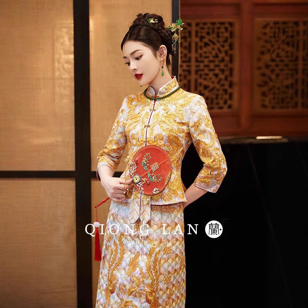 2026新款满绣褂皇龙凤褂高定秀禾服新娘结婚礼服中国风秀和服高品