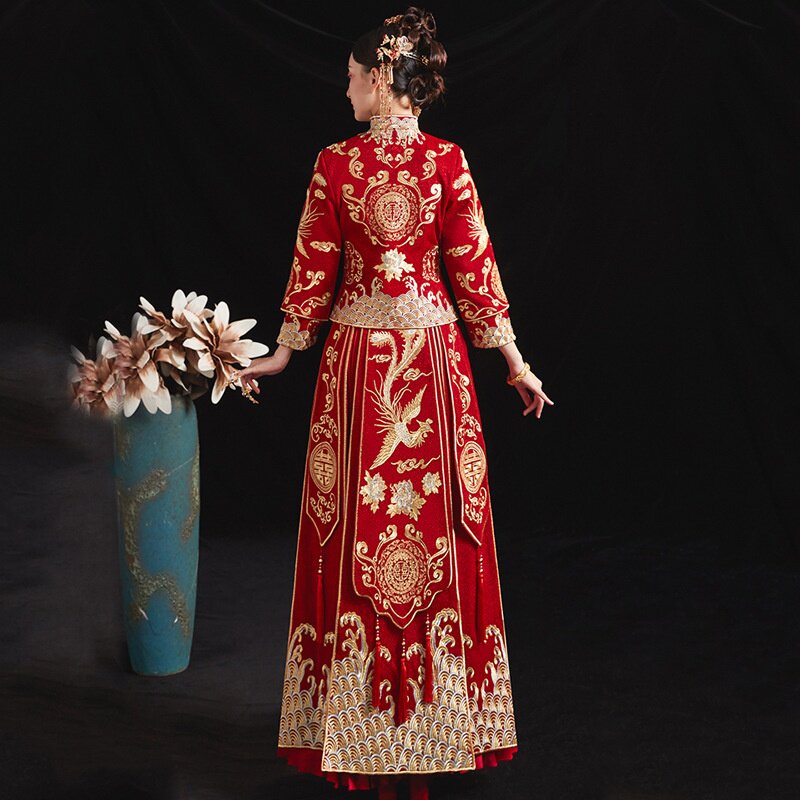 2026新款秀禾服结婚新娘女修身显瘦敬酒服中式婚纱礼服高