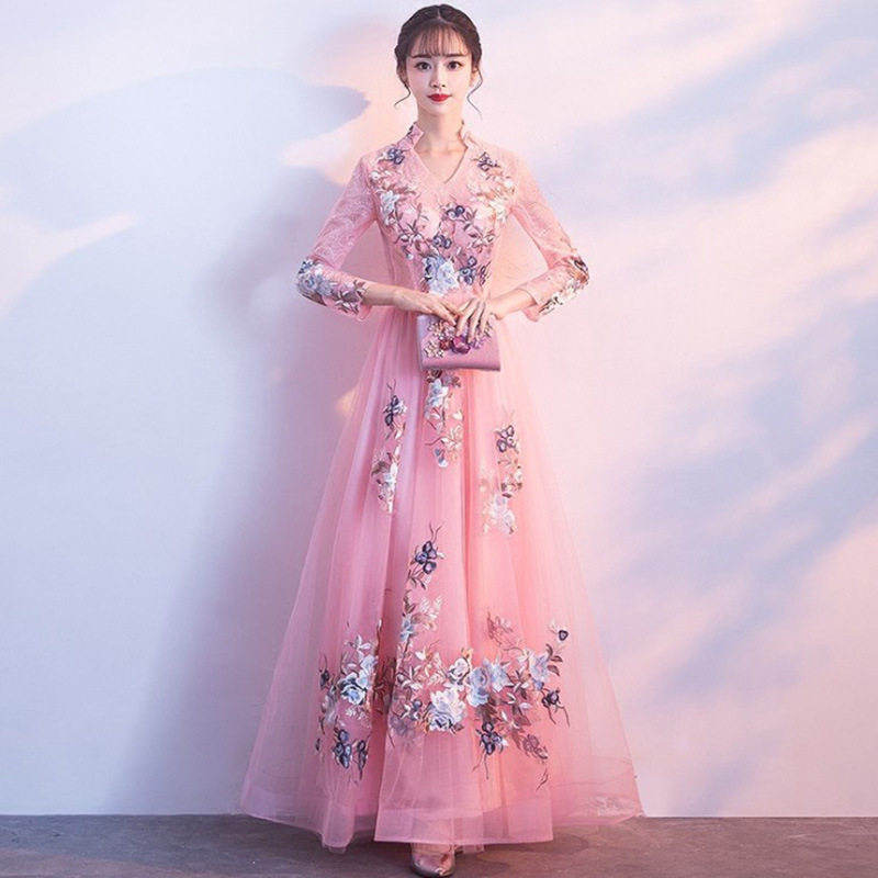 2026新款婚纱礼服旗袍敬酒服结婚复古改良时尚新娘红色长款秋修身