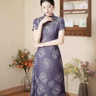 加厚气质中国风女装 旗袍年轻款 民国复古改良 妈妈修身 2026新款