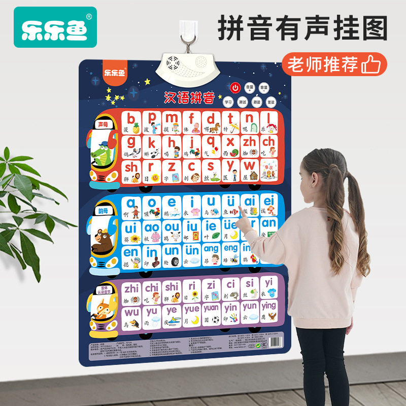 儿童汉语拼音字母表声韵母挂图