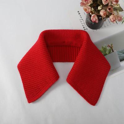 秋冬领子可拆卸羽绒服洋气保暖新款装饰气质防脏翻领螺纹毛线方领